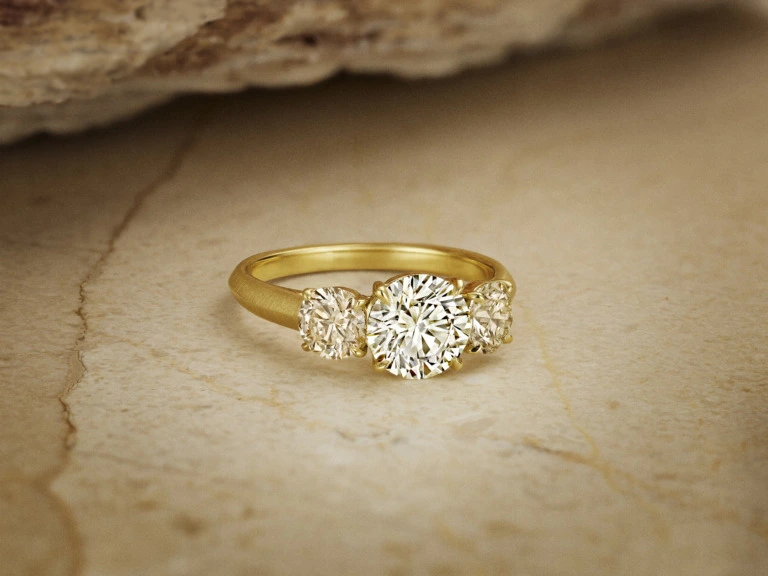 Desert diamond ring love story beautiful engagement ring