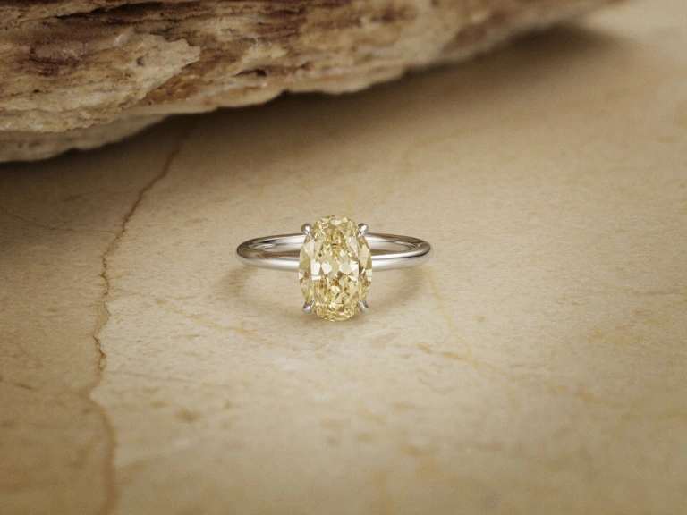 Champagne Desert diamond engagement ring