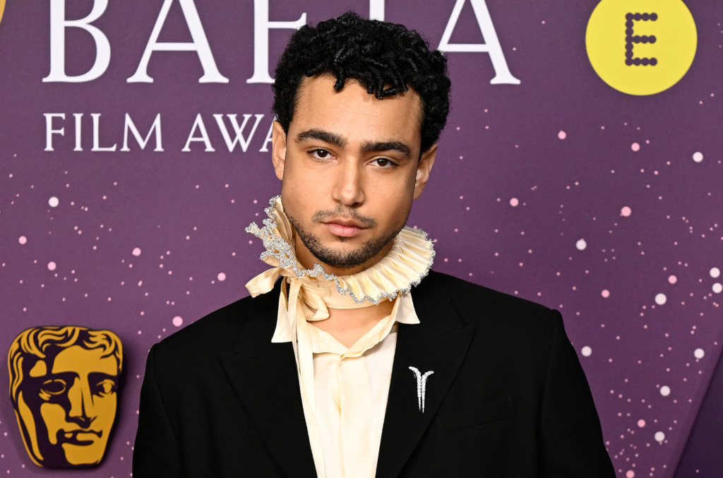 Brooches For Men BAFTAs 2026 Archie Madekwe In DD Getty