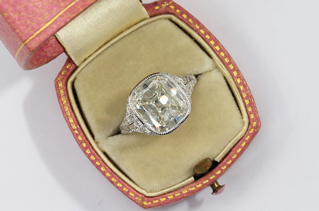 old mine-cut diamond