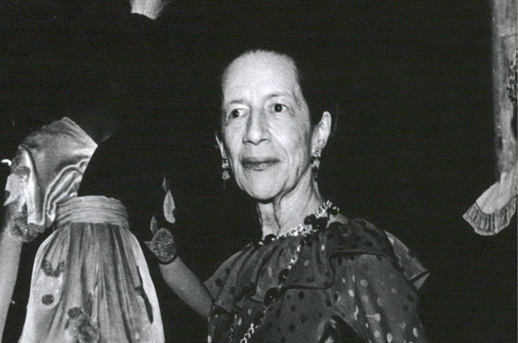 Diana Vreeland, former Vogue magazine editor and Met Gala chair
