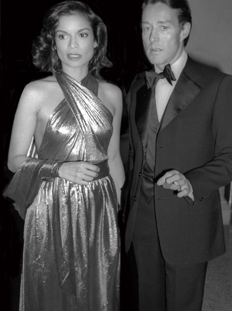 Bianca Jagger and Roy Halston attend the Met Gala 