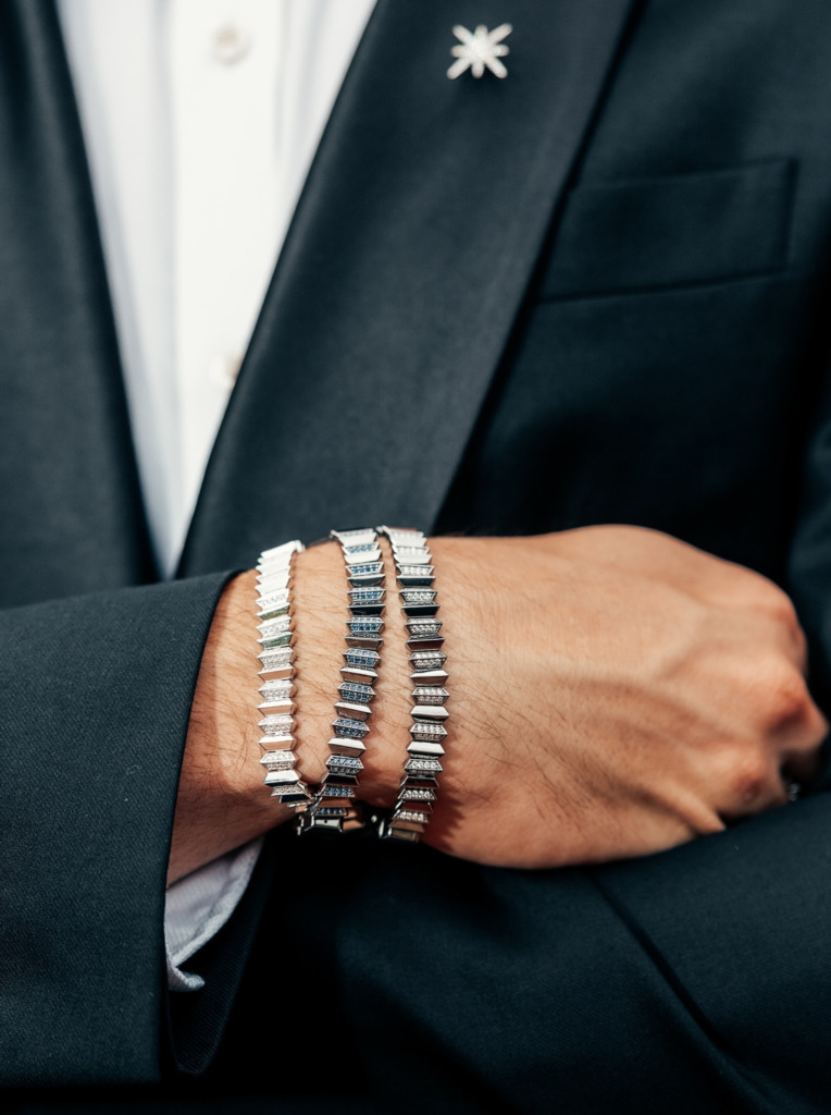 Charles Leclerc diamond tennis bracelet