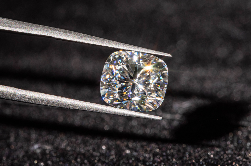 cushion cut natural diamond