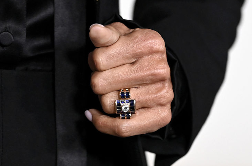 Halle Berry antique-cut round natural diamond