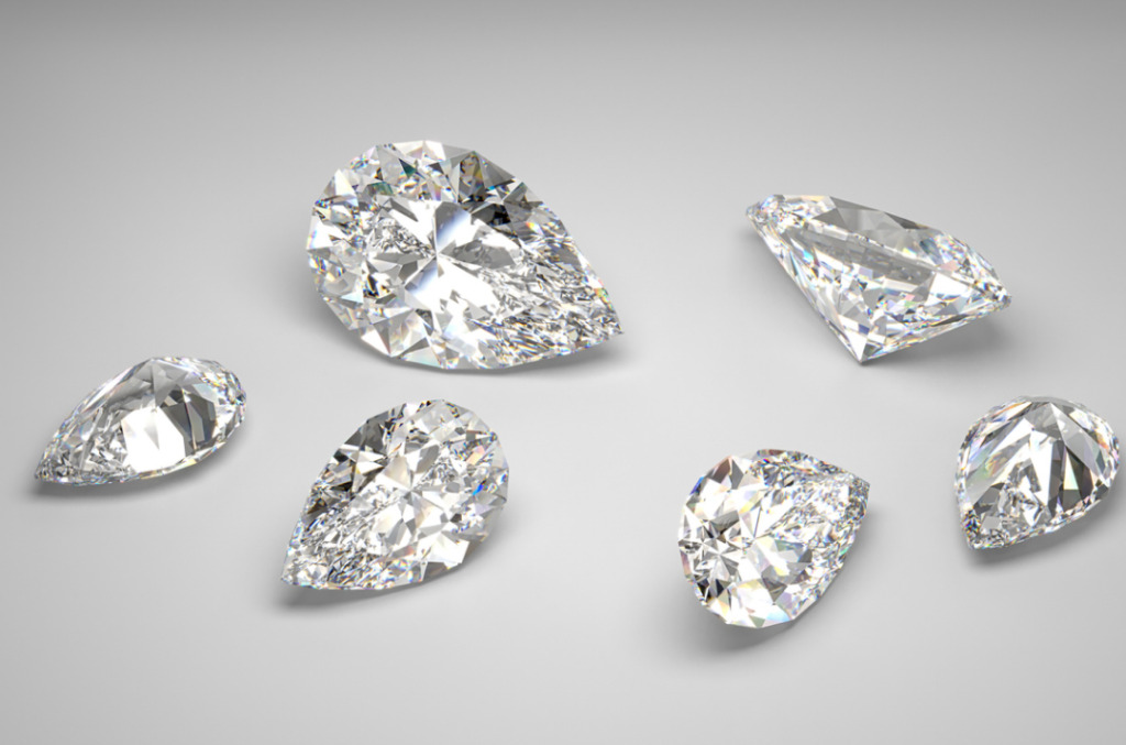 Pear Shaped Diamonds