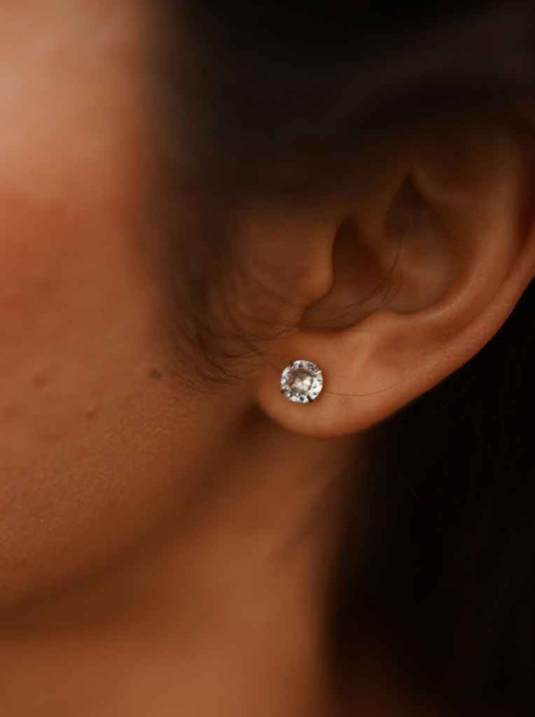 diamond stud earrings