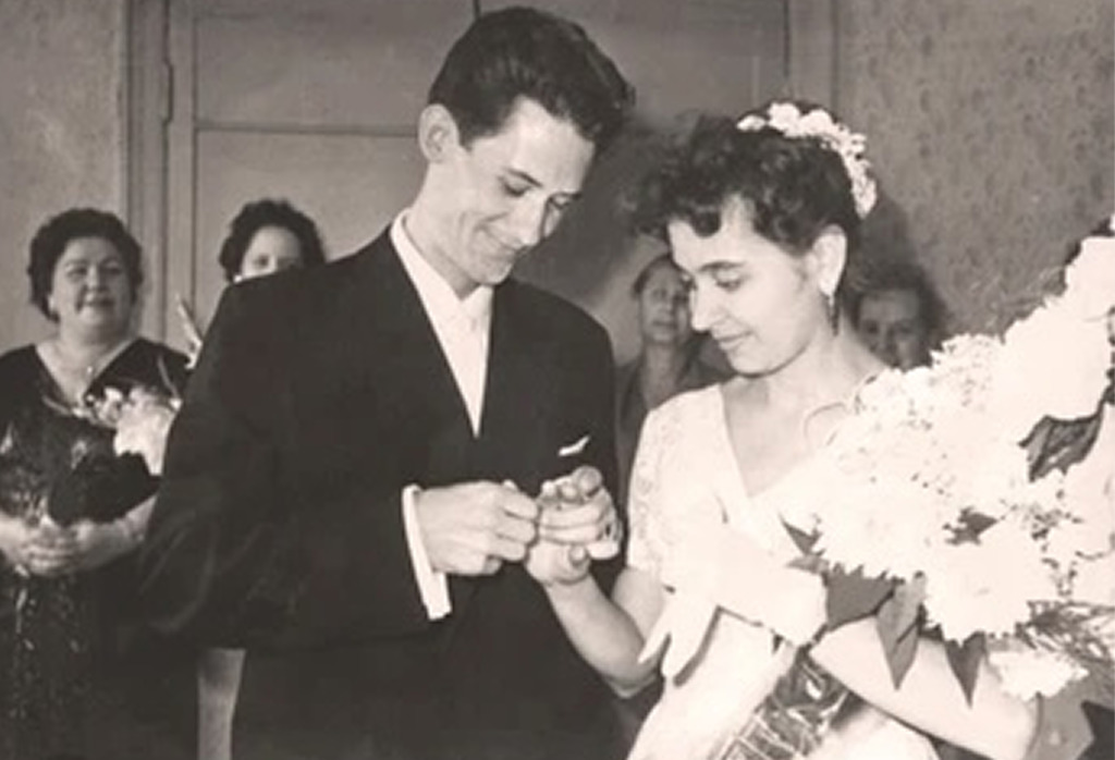 Vintage Image Of A Couple Getting Married Image 1
