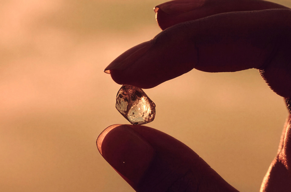 rough natural diamond