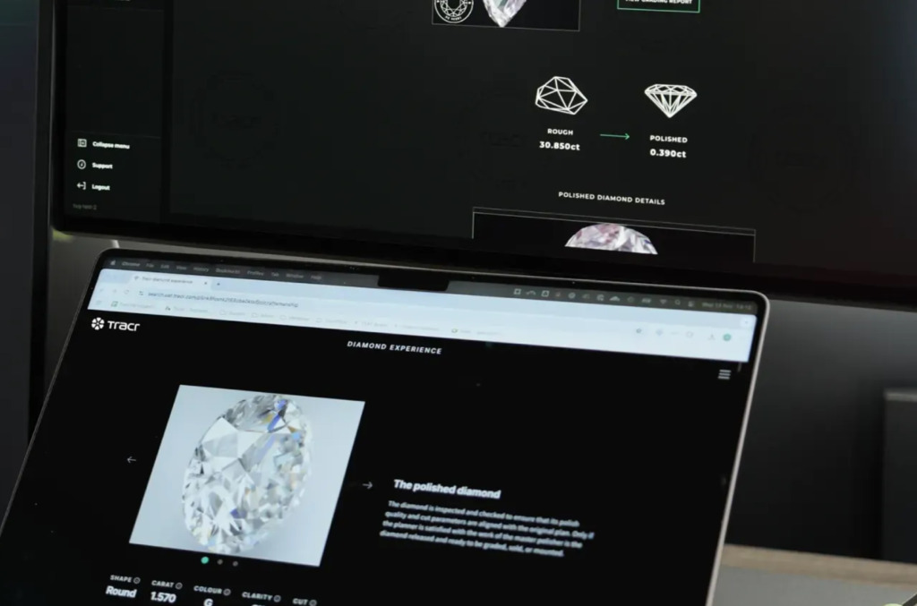 Tracr linking rough diamonds to its polished form