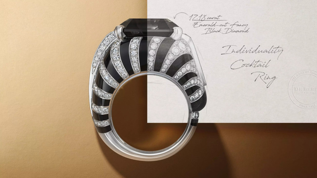 De Beers Couture High Jewelry — Force of Nature 系列：Individuality 雞尾酒鑽石戒指