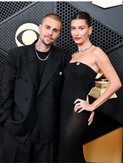 第 68 屆格林美紅毯上，Justin Bieber 與妻子 Hailey Bieber 的同框造型成為全球焦點 