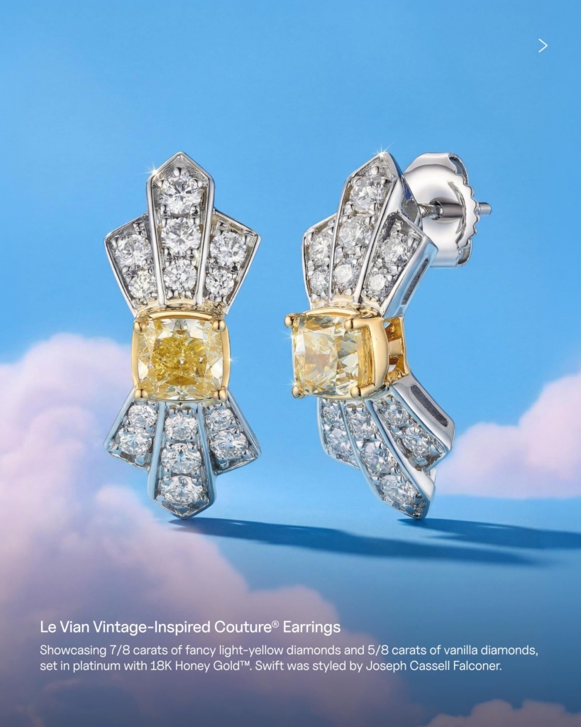 Le Vian Vintage-Inspired Couture™ 黃鑽耳環