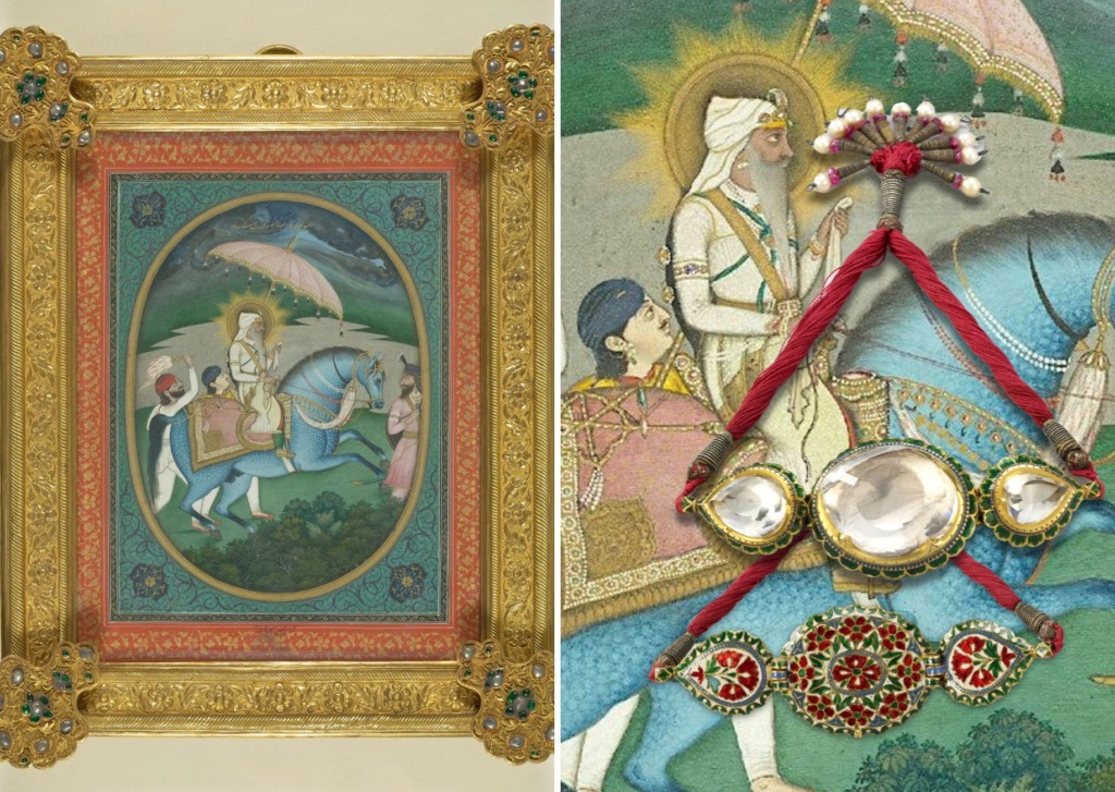 十九世紀印度畫派之錫克帝國大君朗吉特·辛格(Maharaja Ranjit Singh)畫像